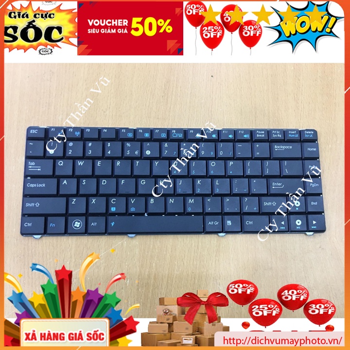 Bàn phím laptop Asus K40 K40IJ K40AB K40AC hàng nhập khẩu chất lượng tốt INECO
