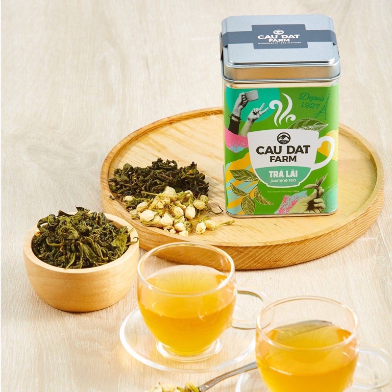 Trà Lài Cầu Đất Hộp Thiếc 100gr