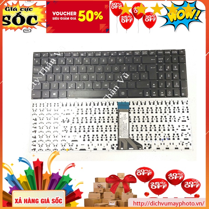 Bàn phím laptop Asus X551 X551C X551CA X551MA X554 hàng chuẩn xịn chất lượng Kholinhkienmayin