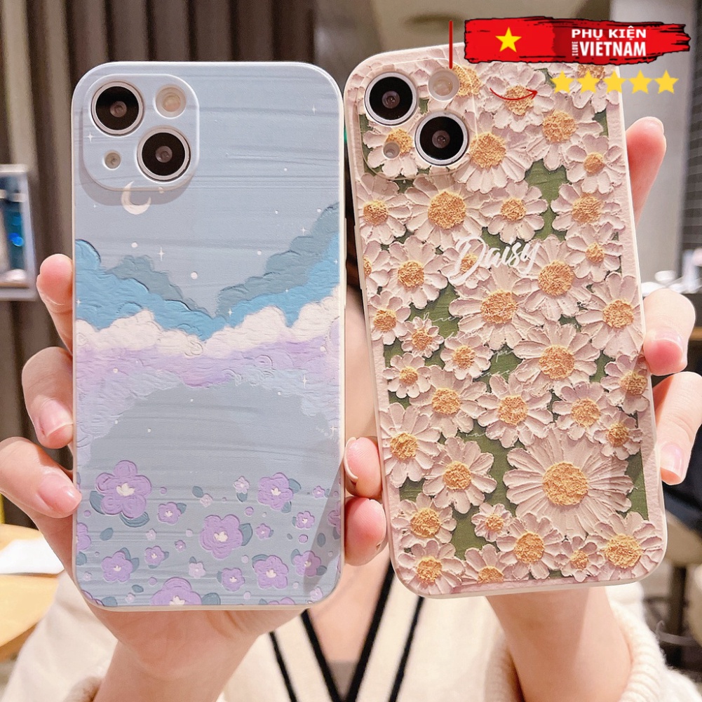 Ốp Điện Thoại Chống Sốc In Hình Hoa Cúc Cho Iphone 13 Pro 11 Pro Max Xr 6s 7 8 Plus 12 Mini 12 Pro Xs Max