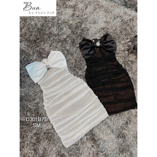 Đầm body lưới đầm phối nơ ngực hở lưng dáng ôm ngắn sexy tôn dáng ,hàng chuẩn