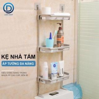 Kệ nhựa 3 tầng áp tường, kệ nhà tắm, kệ để đồ đa năng