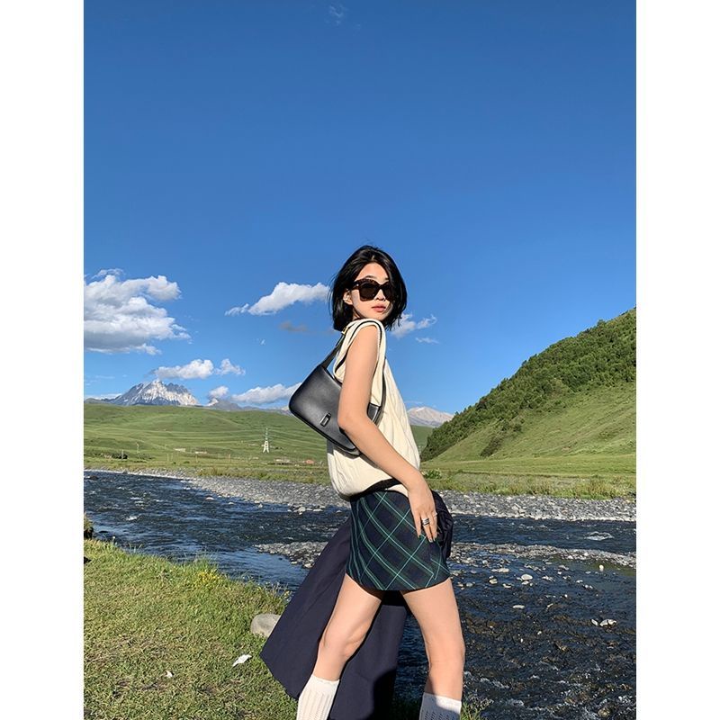 Chân váy Chân váy jean Chân Váy Bò váy nữ Chân Váy Chữ A 2023 New Style AP2106