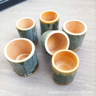 Cốc tre tự nhiên dùng trồng cây, đựng đồ, decor trang trí phòng