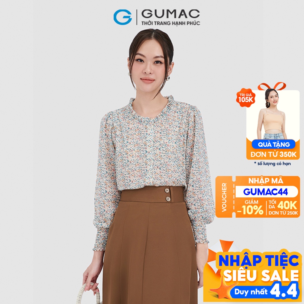 Áo Sơ Mi Nữ Thời Trang Gumac LA0917 Màu Hồng