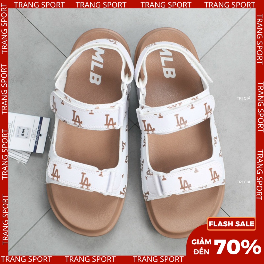 Sandal MLB NY thời trang đế bằng cao cấp fullbox