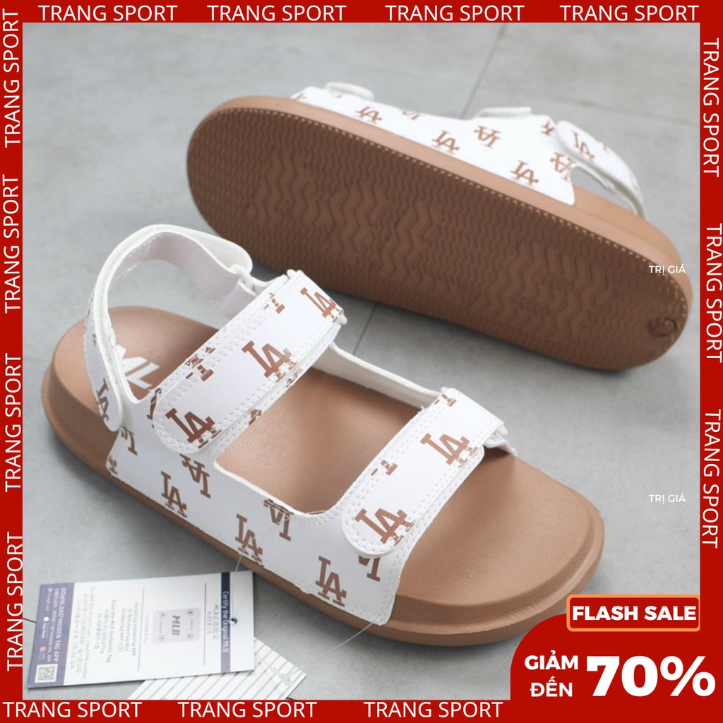 Sandal MLB NY thời trang đế bằng cao cấp fullbox