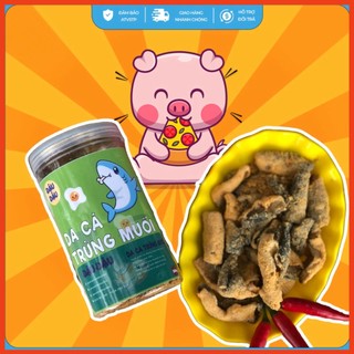 Da cá trứng muối ăn vặt nhà đậu đậu hộp 250g avdd