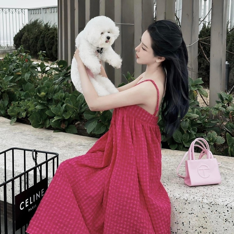Váy Maxi Kẻ 2 Dây Tết Dáng Babydoll Form Rộng 3 Màu, Váy Babydoll Dáng Suông Có Ảnh Thật Kèm Video