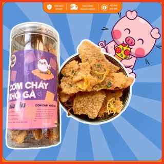 Cơm cháy lắc khô gà ăn vặt nhà đậu đậu loại hộp 300g avdd