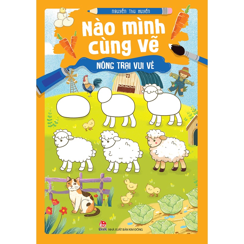 Sách - Nào mình cùng vẽ - Nông trại vui vẻ