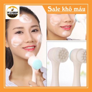 Cọ Rửa Mặt 2 Đầu mềm mượt loại bỏ bụi bận,bã nhờn,Siêu Sạch