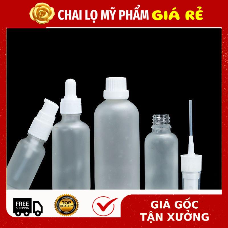 Lọ Chiết Serum ❤ RẺ VÔ ĐỊCH ❤ [5ml-100ml] Lọ Chiết Serum Thủy Tinh Phun Mờ Cao Cấp Nắp Bóp Nhỏ Giọt, Phun sương