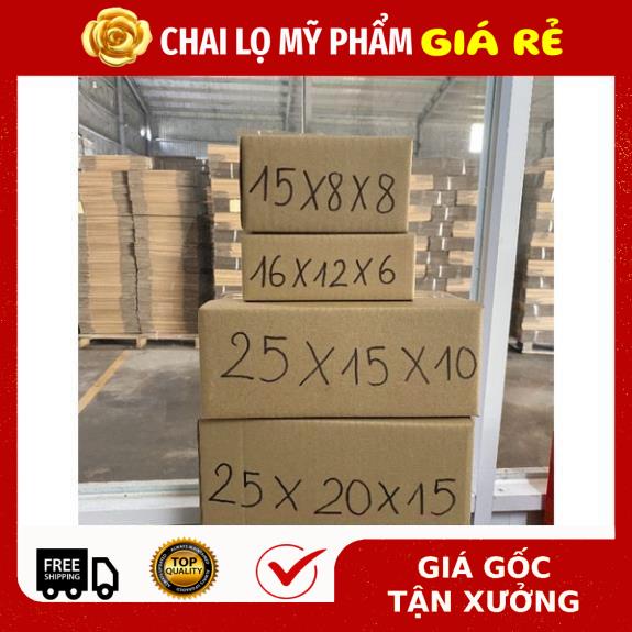 Hộp Carton Giá Rẻ ★ RẺ VÔ ĐỊCH ★ [15x8x8] Thùng Hộp Carton Đóng Gói Hàng , phụ kiện du lịch