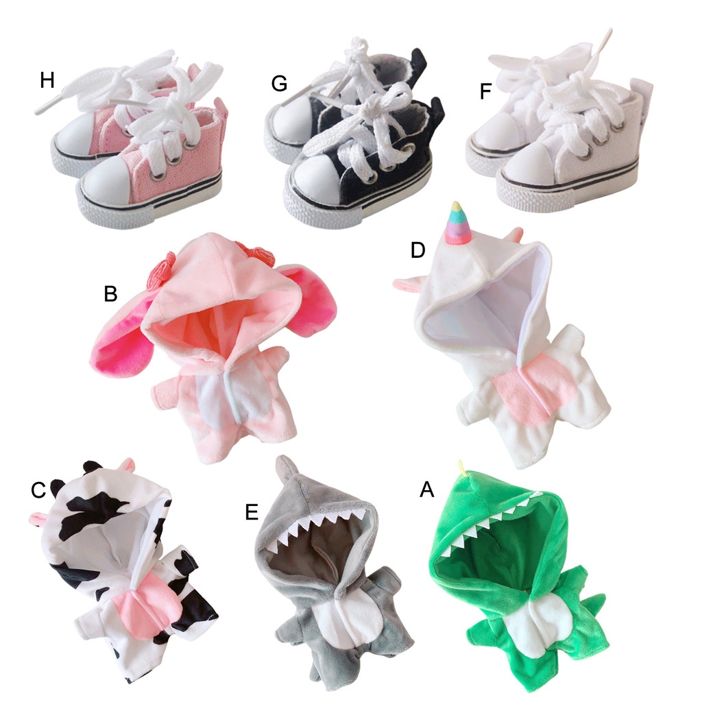 Trang phục thời trang dễ thương cho búp bê dài 20cm