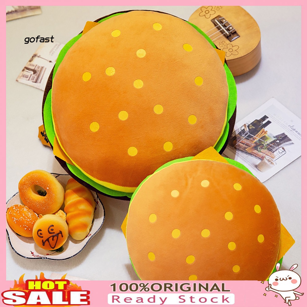 Đồ Chơi Nhồi Bông Hình Bánh Hamburger Dễ Thương Cho Bé