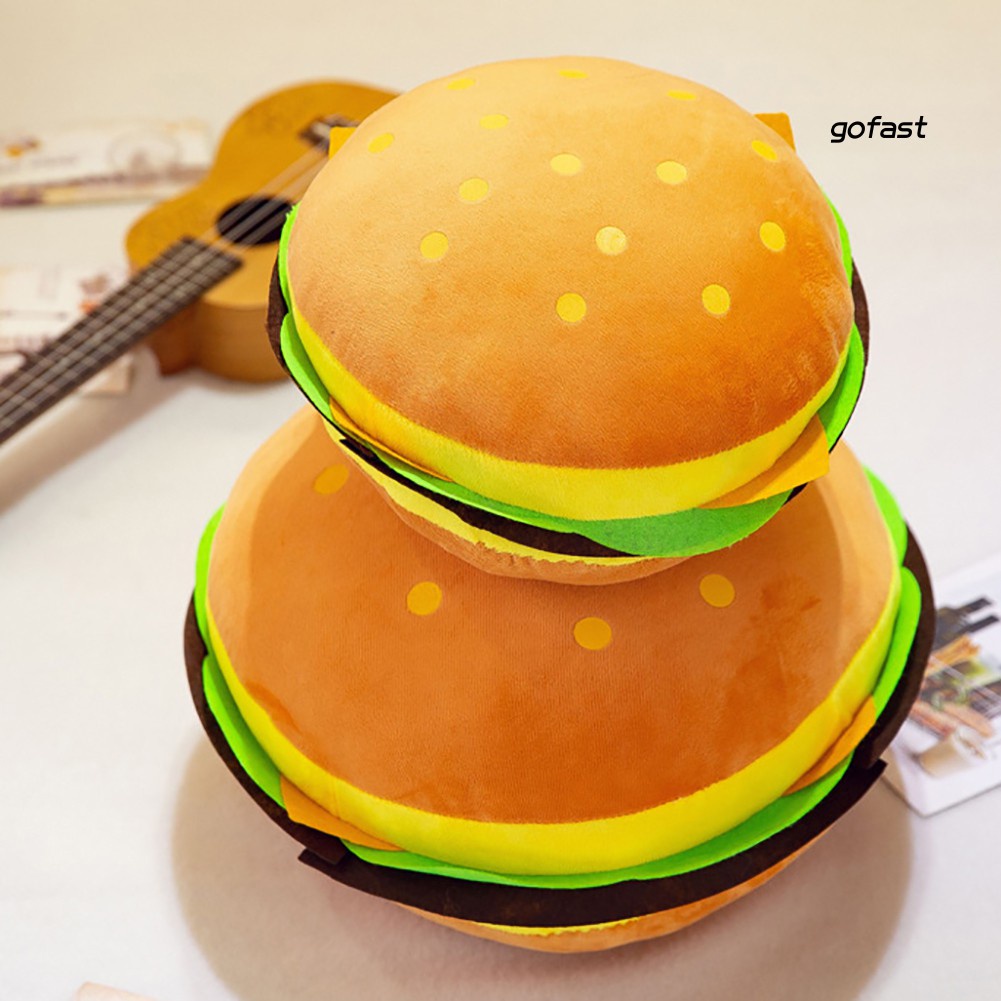 Đồ Chơi Nhồi Bông Hình Bánh Hamburger Dễ Thương Cho Bé