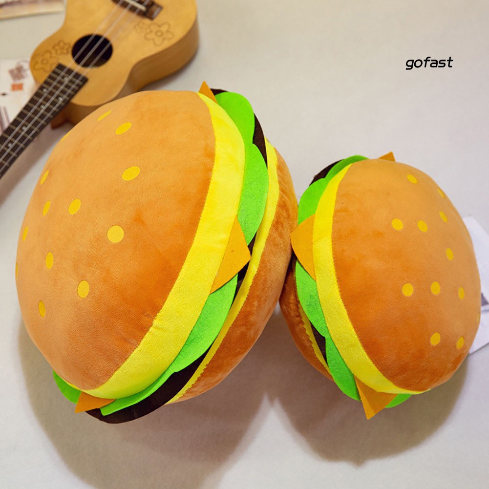 Đồ Chơi Nhồi Bông Hình Bánh Hamburger Dễ Thương Cho Bé