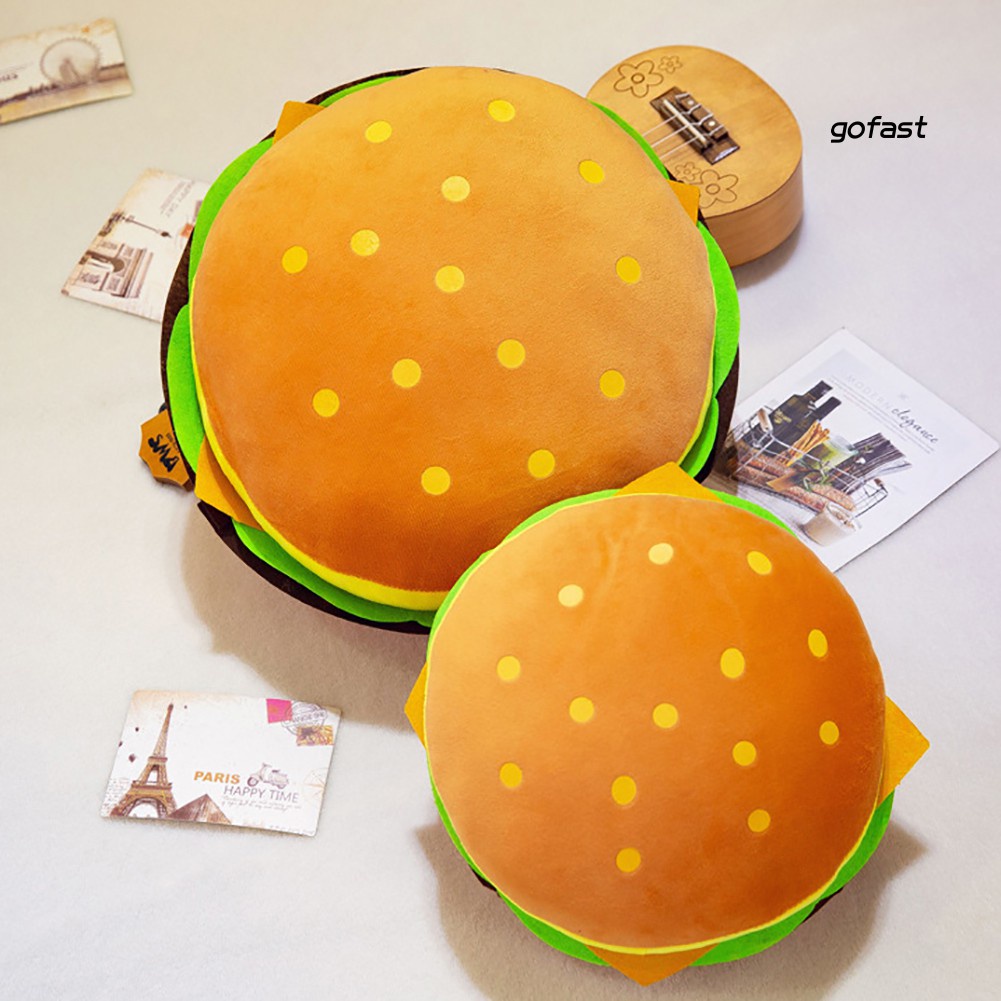 Đồ Chơi Nhồi Bông Hình Bánh Hamburger Dễ Thương Cho Bé