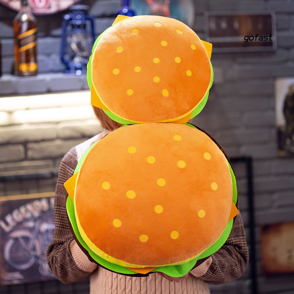 Đồ Chơi Nhồi Bông Hình Bánh Hamburger Dễ Thương Cho Bé
