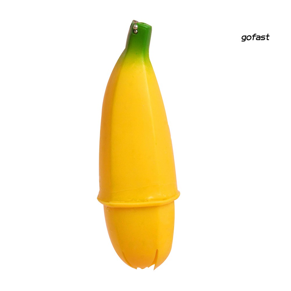 1/2 móc khoá bóp hình quả chuối 4 inch giảm căng thẳng