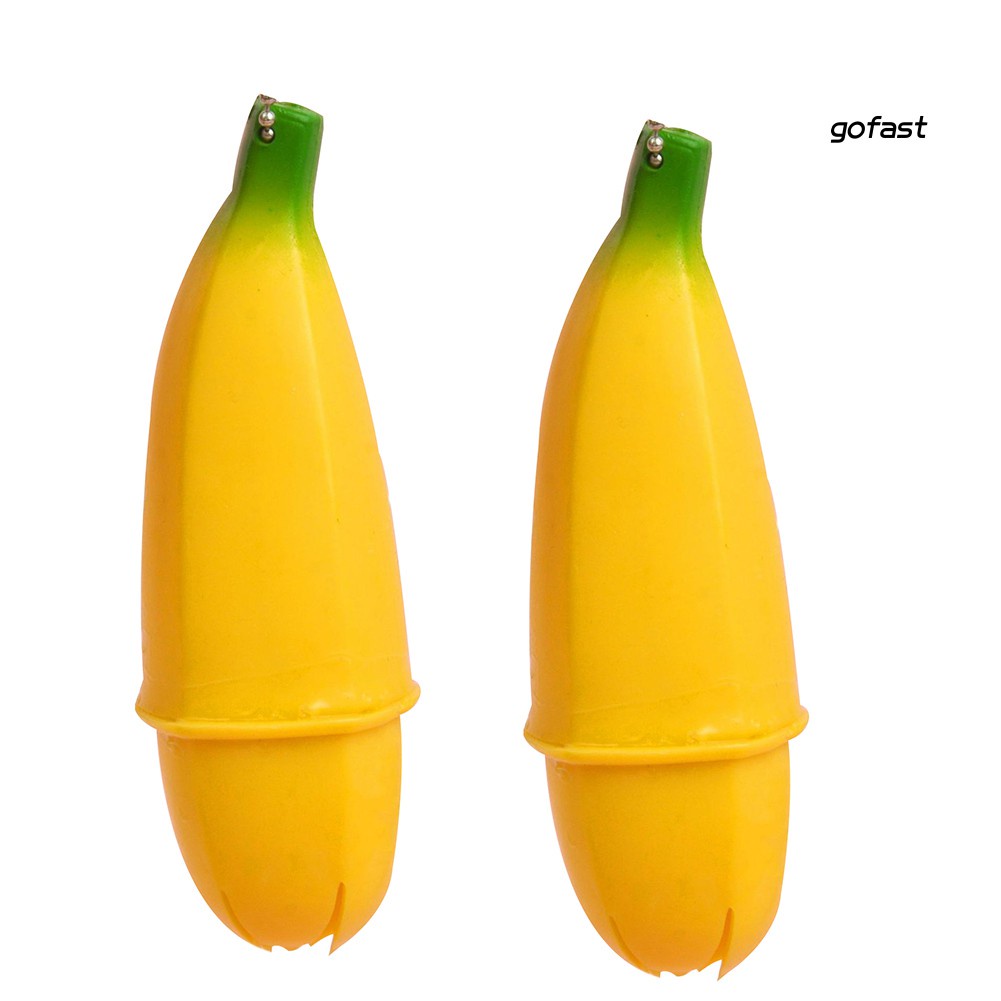 1/2 móc khoá bóp hình quả chuối 4 inch giảm căng thẳng