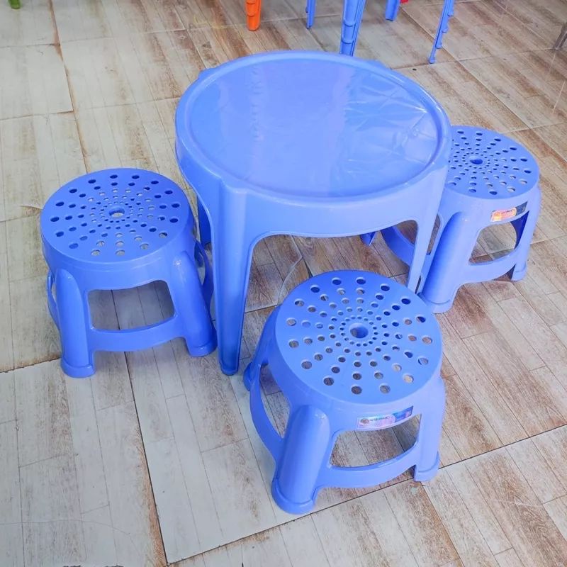 Combo 05 bàn trà chanh nhựa tròn - Song Long