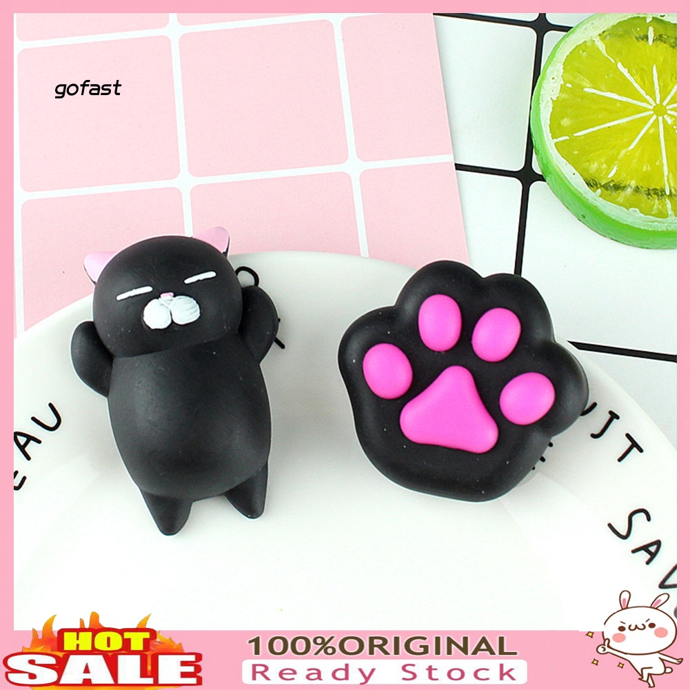 Đồ Chơi Nắn Bóp Đàn Hồi Giảm Căng Thẳng Hình Dấu Chân Mèo Đáng Yêu Tiện Dụng