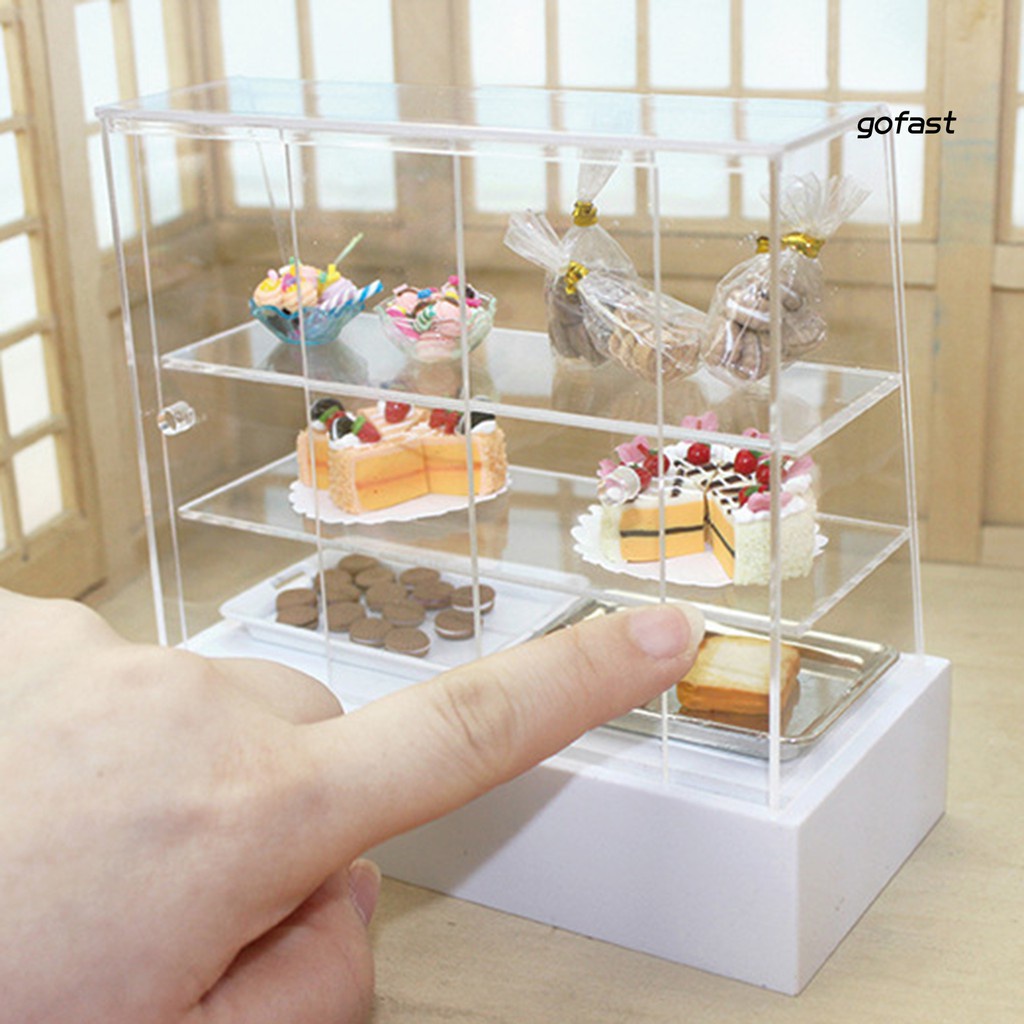 Tủ Bánh Snack Mini Tự Lắp Ráp Xinh Xắn Cho Nhà Búp Bê