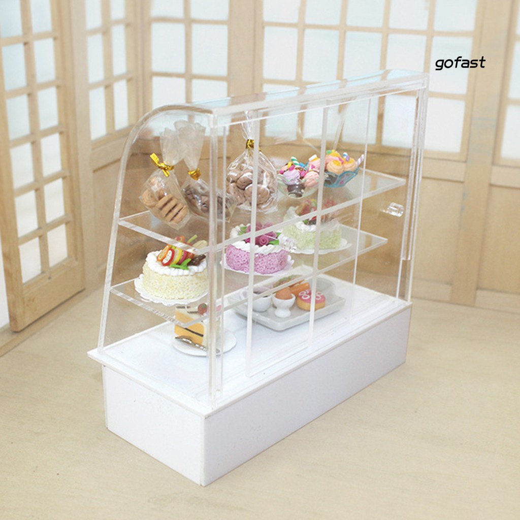 Tủ Bánh Snack Mini Tự Lắp Ráp Xinh Xắn Cho Nhà Búp Bê