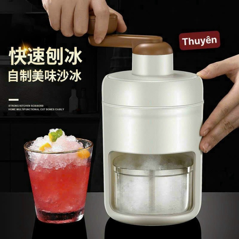 Máy Bào Đá Mini Xay Đá Tuyết Quay Bằng Tay Đa Năng Cho Gia Đình HÀNG LOẠI 1