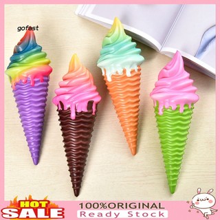 Đồ Chơi Xốp Squishy Giảm Stress Hình Kem Ốc Quế Nhiều Màu Dễ Thương Cho Bé