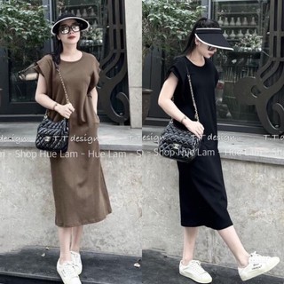 Váy suông tay hến chất umi xốp