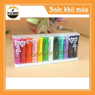 12 tuýp bột màu vẽ móng oumaxi 12ml/tuýp,bột vẽ móng nổi 3d set 12 màu