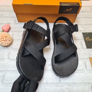 Sandal chaco quai dù màu đen đủ size nam nữ