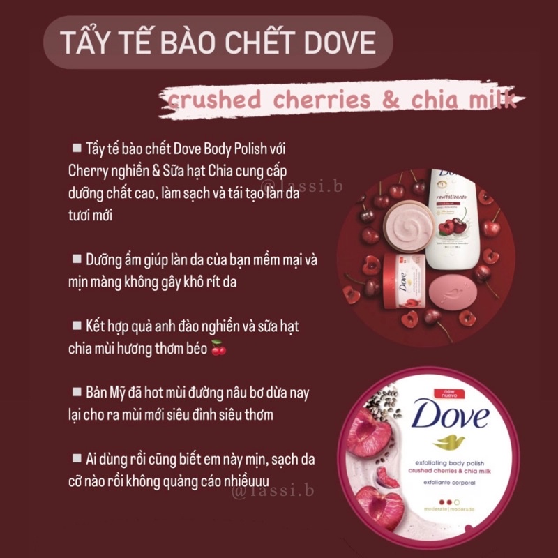 TẨY TẾ BÀO CHẾT DOVE EXFOLIATING BODY POLISH