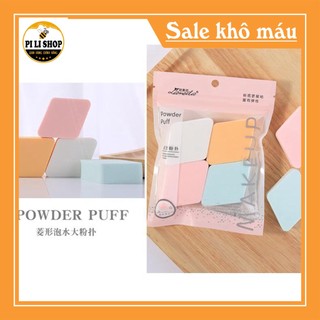 Mút trang điểm make up tán kem nền ( Gói 4 miếng )