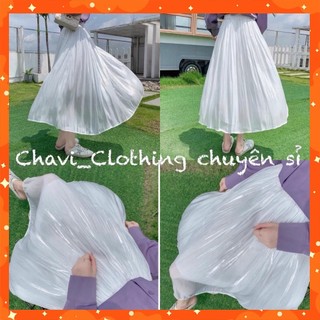 Chân váy lụa xinh - Hàng Quảng Châu mềm mịn siêu đẹp sang chảnh ảnh thật + video