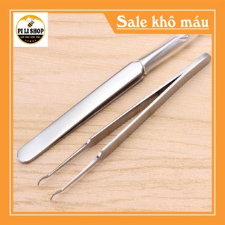 Combo 2 nhíp gắp mụn đầu đen, mụn dưới da thông minh