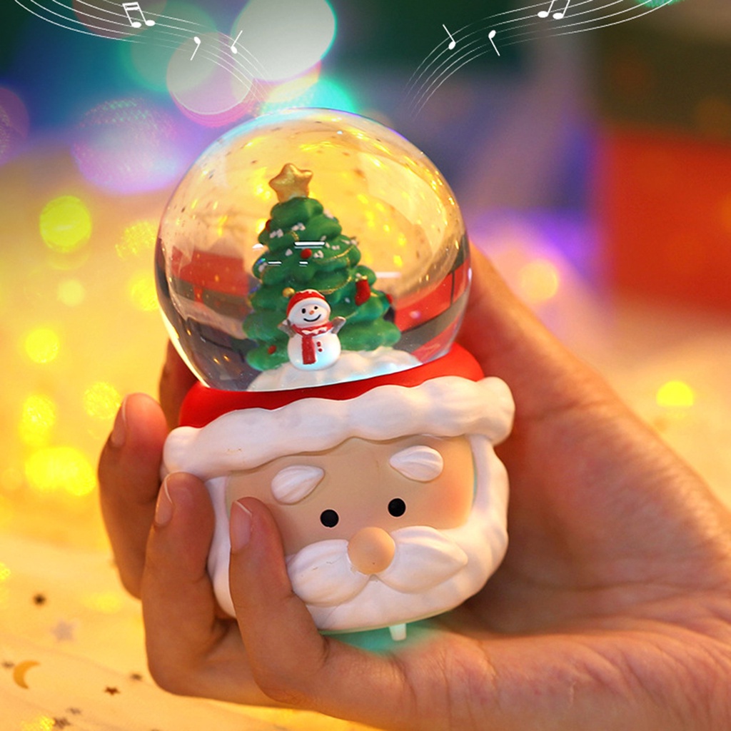 Quả Cầu Tuyết / Ông Già Noel / Người Tuyết Hoạt Hình Dễ Thương Trang Trí Cây Thông Giáng Sinh