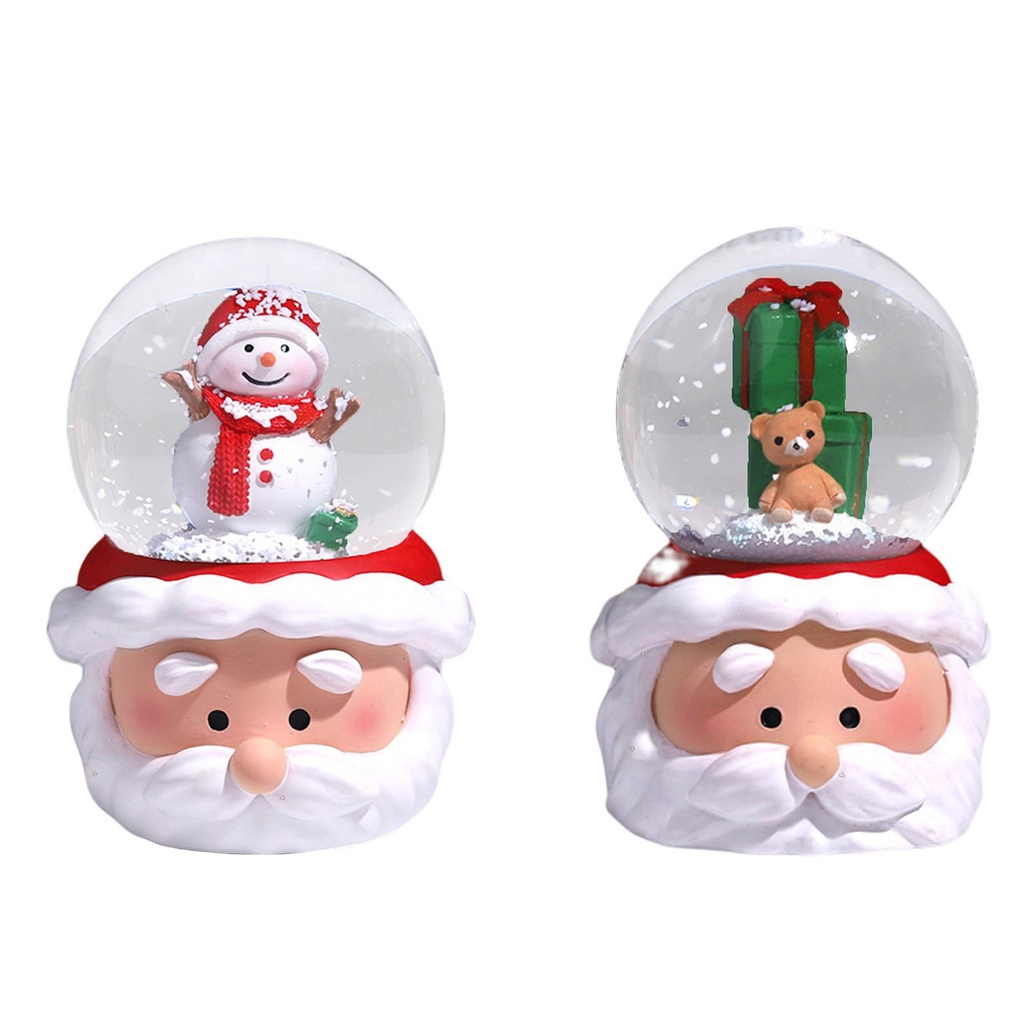 Quả Cầu Tuyết / Ông Già Noel / Người Tuyết Hoạt Hình Dễ Thương Trang Trí Cây Thông Giáng Sinh