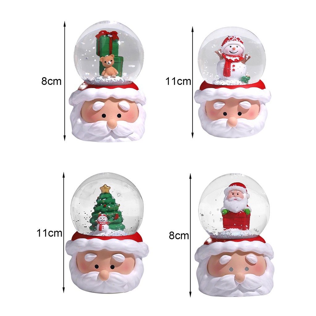 Quả Cầu Tuyết / Ông Già Noel / Người Tuyết Hoạt Hình Dễ Thương Trang Trí Cây Thông Giáng Sinh