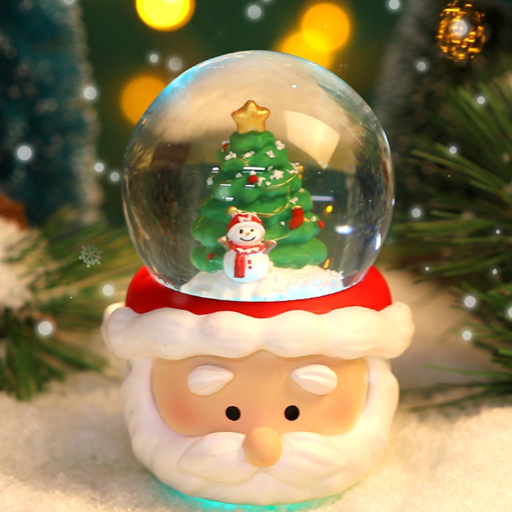 Quả Cầu Tuyết / Ông Già Noel / Người Tuyết Hoạt Hình Dễ Thương Trang Trí Cây Thông Giáng Sinh