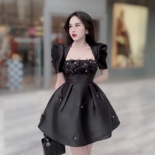 Đầm Tapta Hoa Đá Bigsize JARI-CLOTHES Dự Tiệc Dáng Ngắn Quá Đẹp Ạ