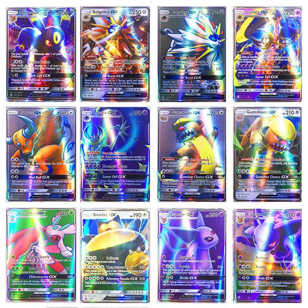 Set 100 Tấm Thẻ Bài Đồ Chơi GX MEGA Trong Pokemon Legendary