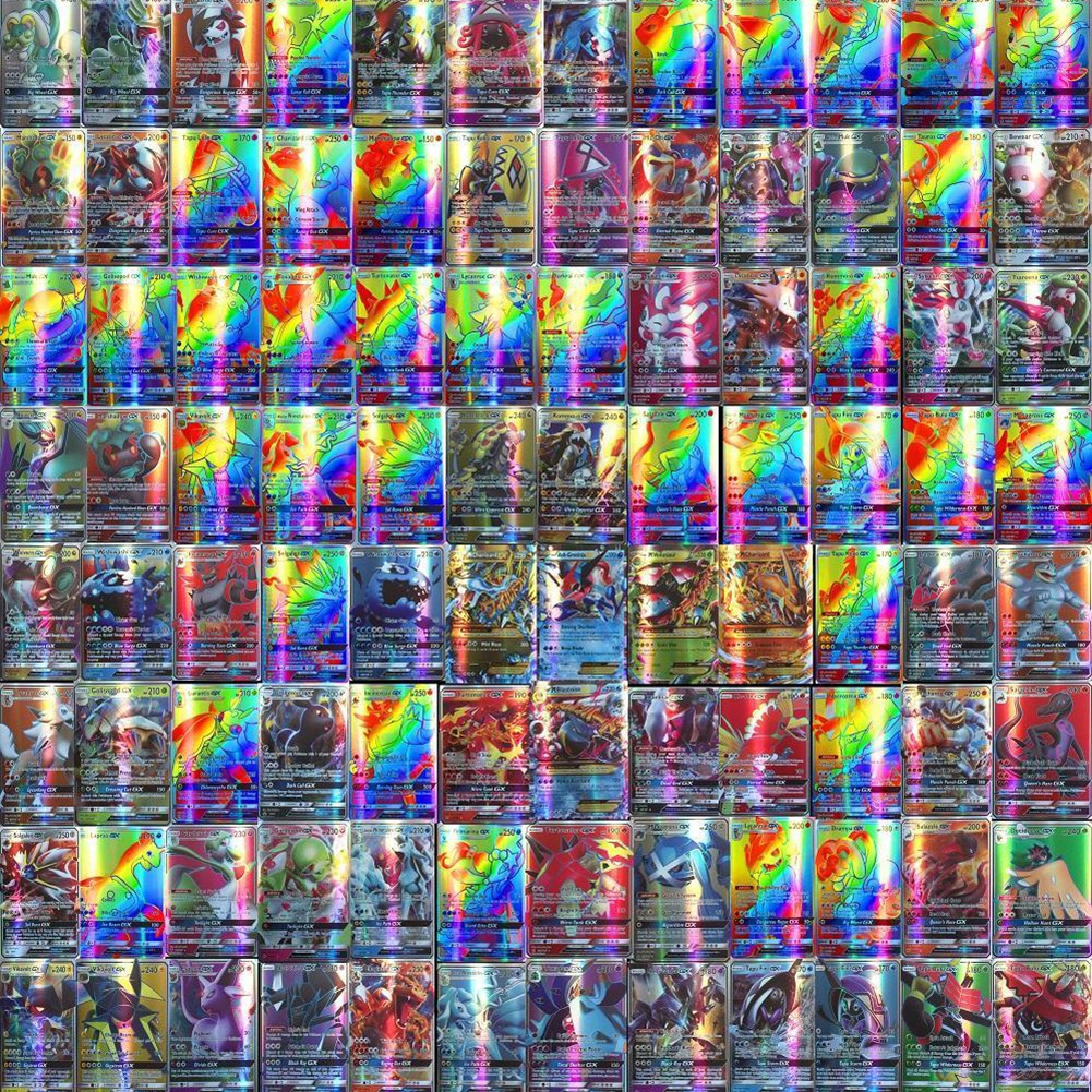 Set 100 Tấm Thẻ Bài Đồ Chơi GX MEGA Trong Pokemon Legendary