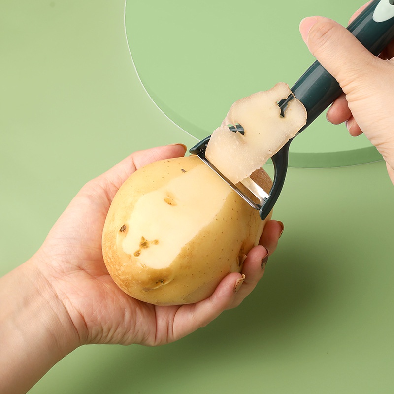 Nhà Bếp Gia Đình Dụng Cụ Gọt Vỏ Thép Không Gỉ Dao Lột Bán Buôn Máy Bào Dao Dưa Bào Trái Cây Cạp Dao Cá Quy Mô Máy Bào