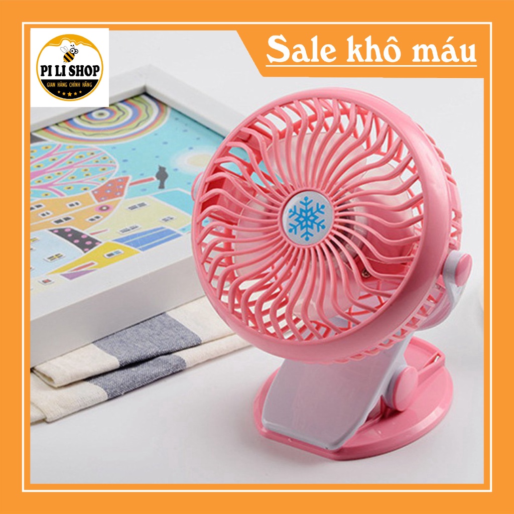 Quạt Mini | Quạt Kẹp Bàn Thích hợp cho dân Văn Phòng, Xoay 360 độ, Kẹp chắc chắn – Siêu Mát
