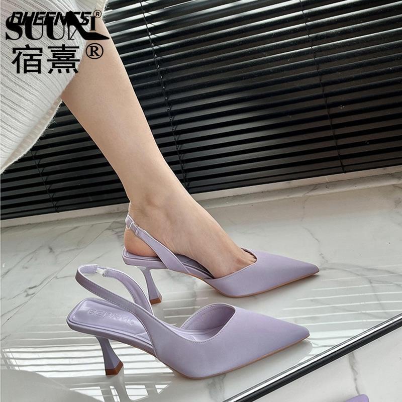 Sandal Cao Gót Mũi Nhọn Thiết Kế Mới Thời Trang Mùa Xuân Hè 2023 Dành Cho Nữ