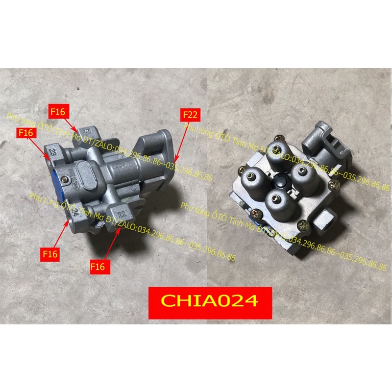 chia hơi 4 núm FAW 4xM18